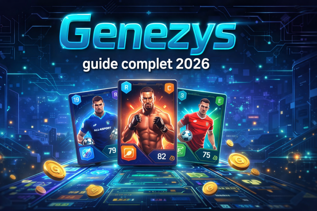 Genezys guide complet 2026 avec cartes multisport, deck et stratégie pour débuter sur le jeu Genezys
